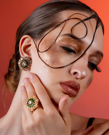 Emerald Bouquet Earrings