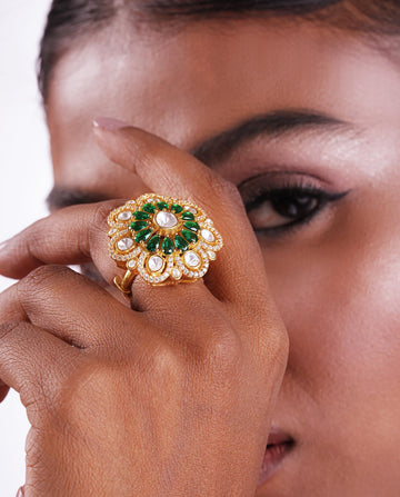 Emerald Bouquet Ring