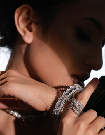 Eternal Spark Bangles Silver