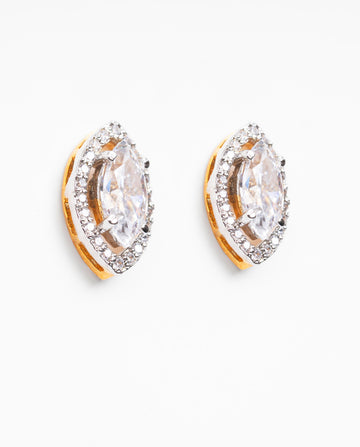Halo Marquise Studs