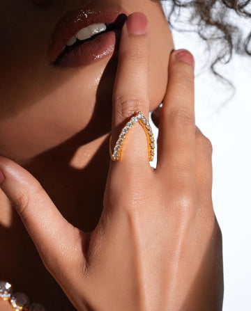 Refined Sparkle Ring