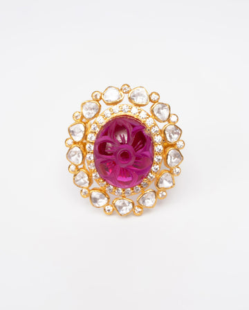 Rubina Regal Blossom Ring
