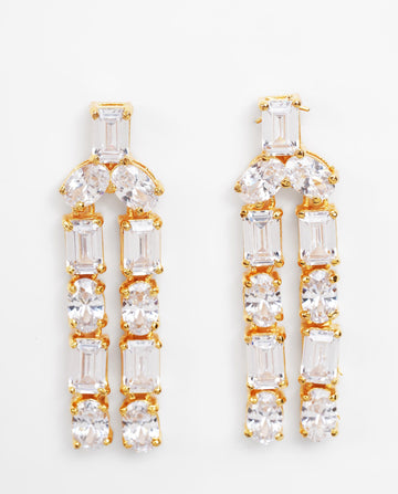 Sparkling Column Earrings