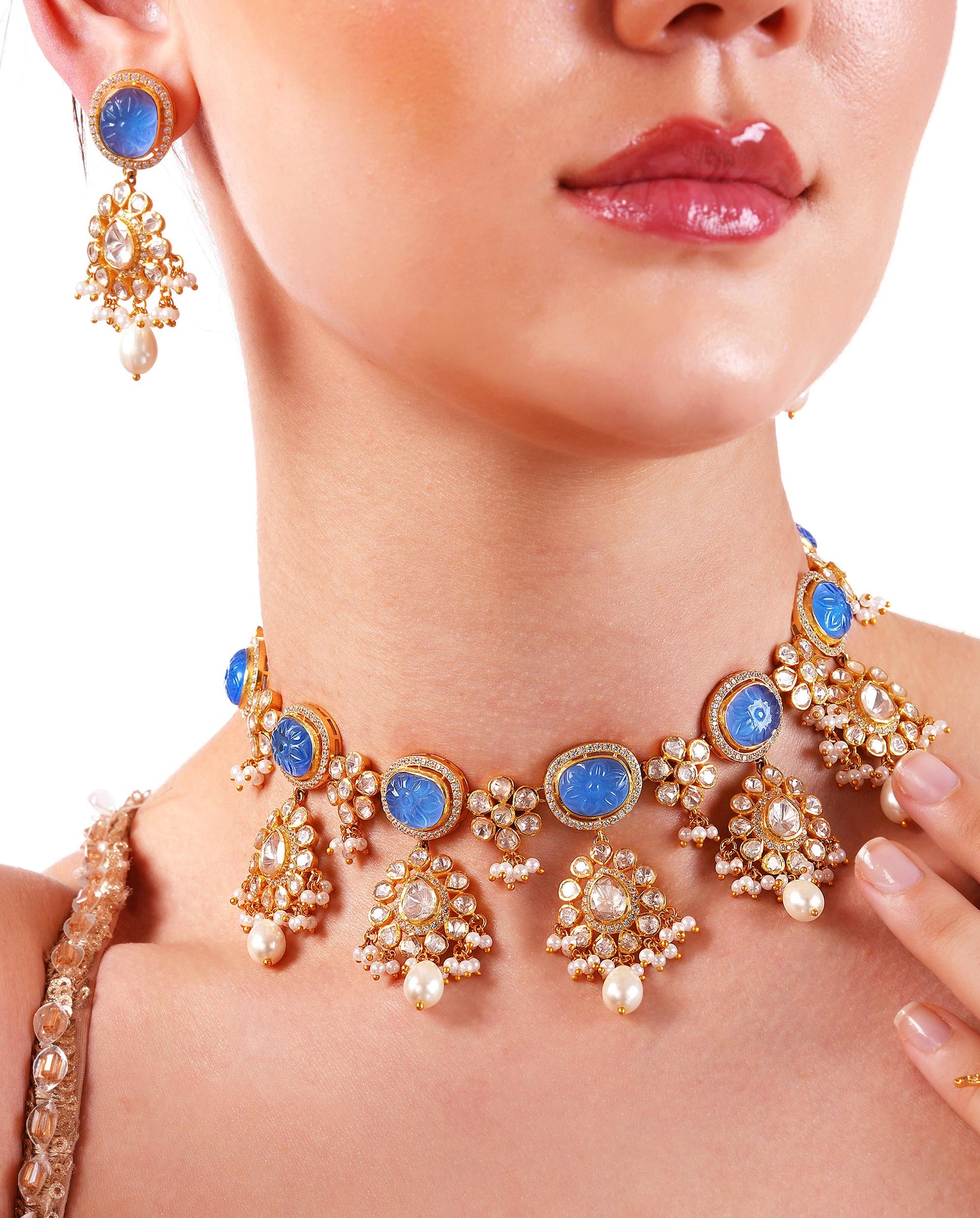 Blue Serenity Pearl Necklace