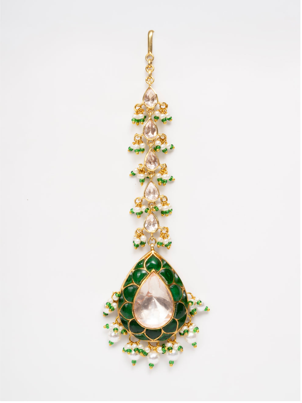 Inaya Emerald Teardrop Maang Tikka