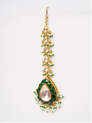 Inaya Emerald Teardrop Maang Tikka