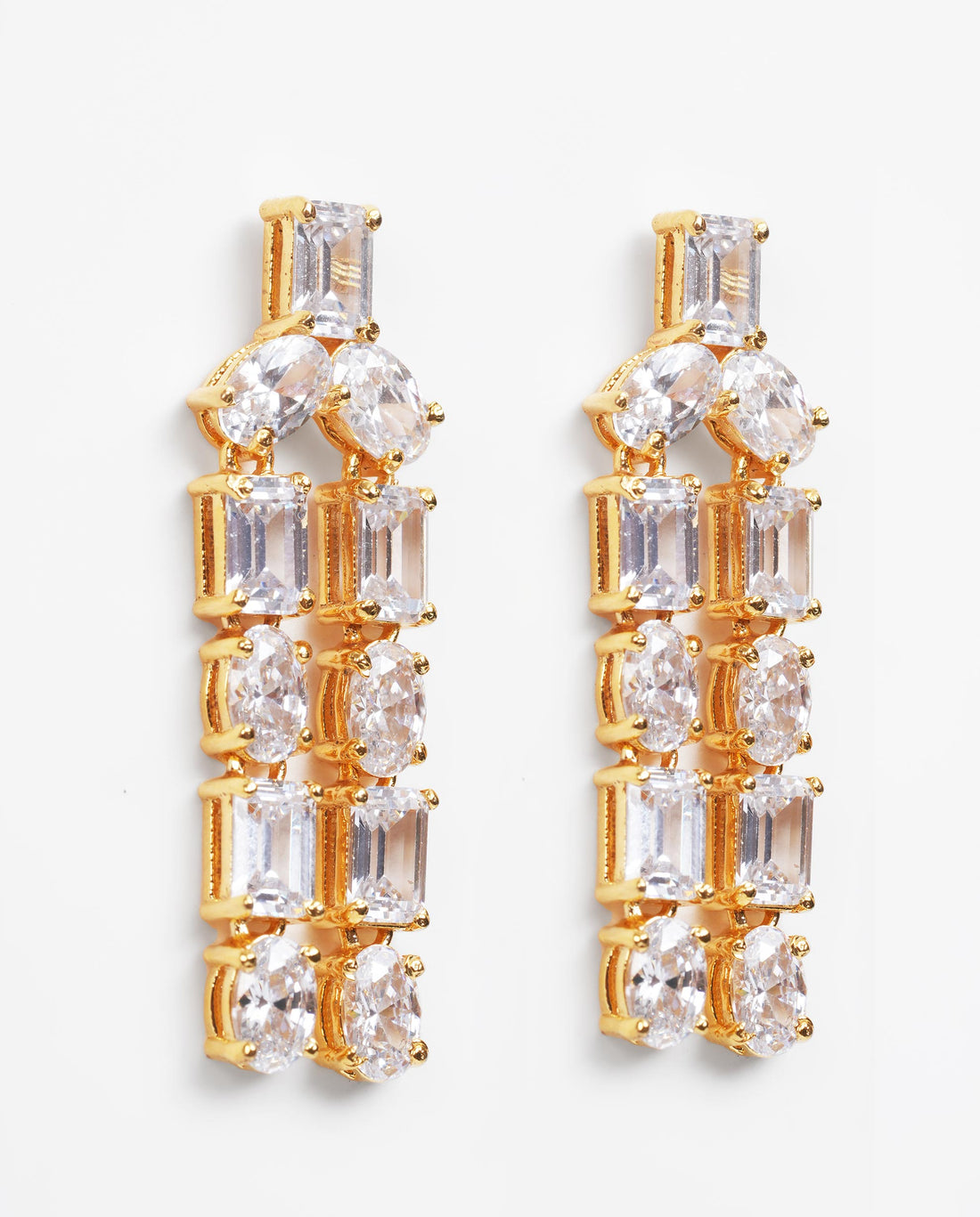 Sparkling Column Earrings